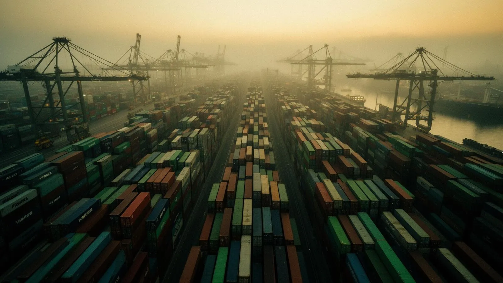 Global container port — trade infrastructure context